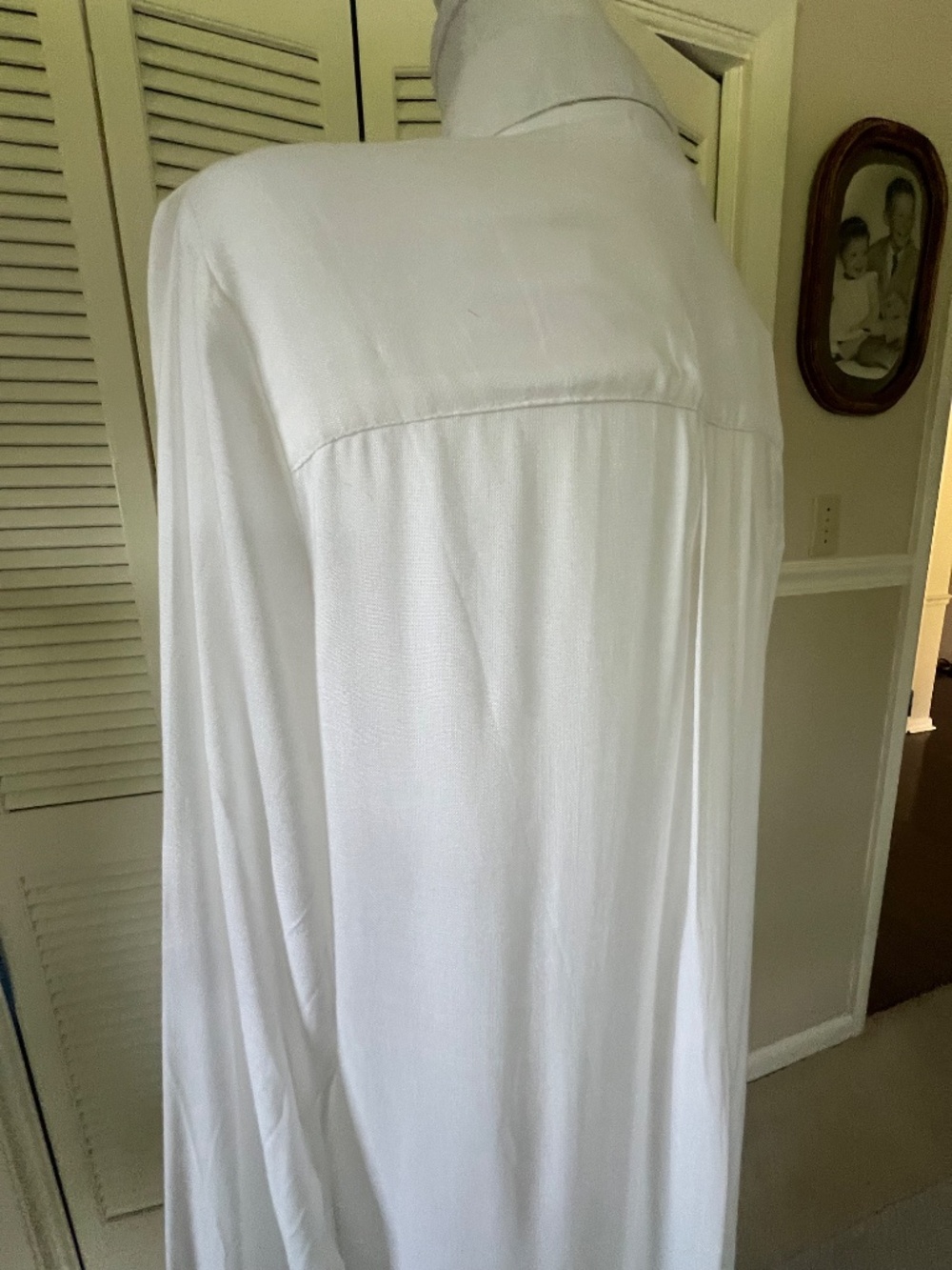 Chelsea & Violet White Long Shirt Style Coverup/Dress - Picture 5 of 15